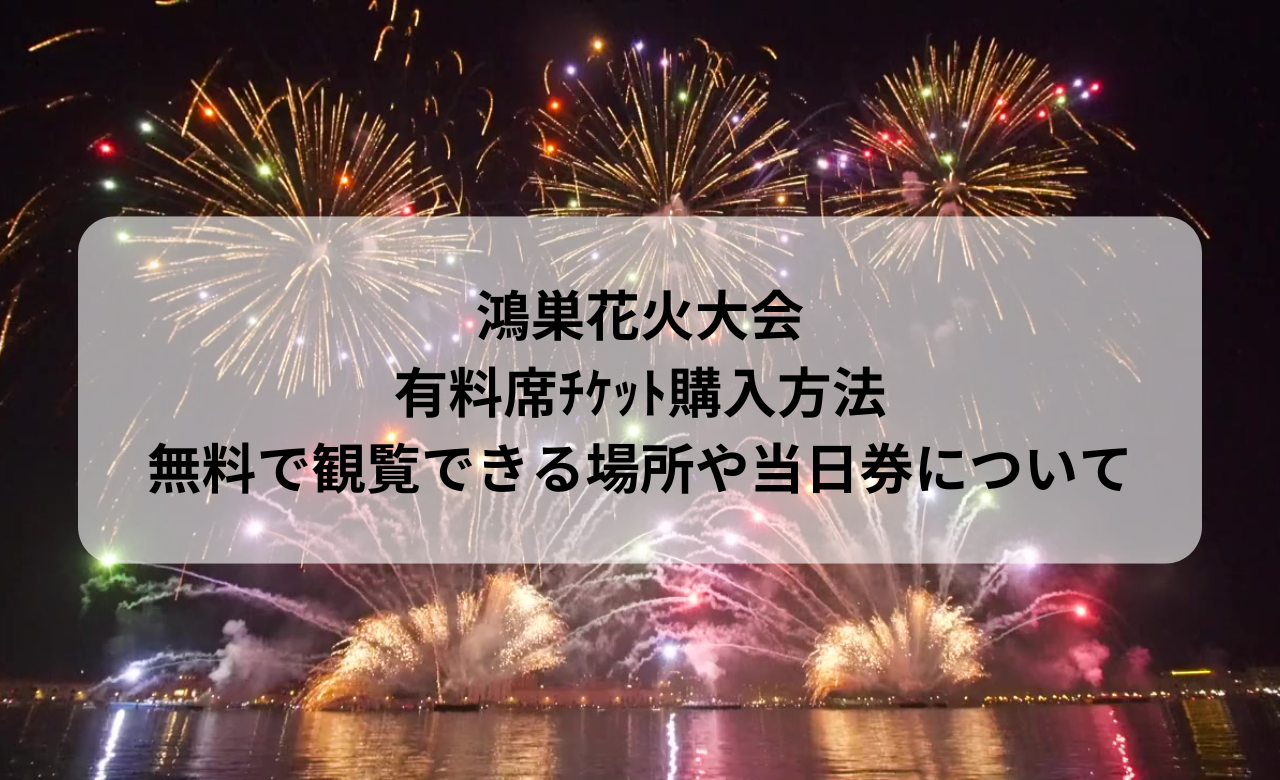 2024 こうのす花火大会(鴻巣花火大会) 協賛席 2枚 （✺ こうのす花火 